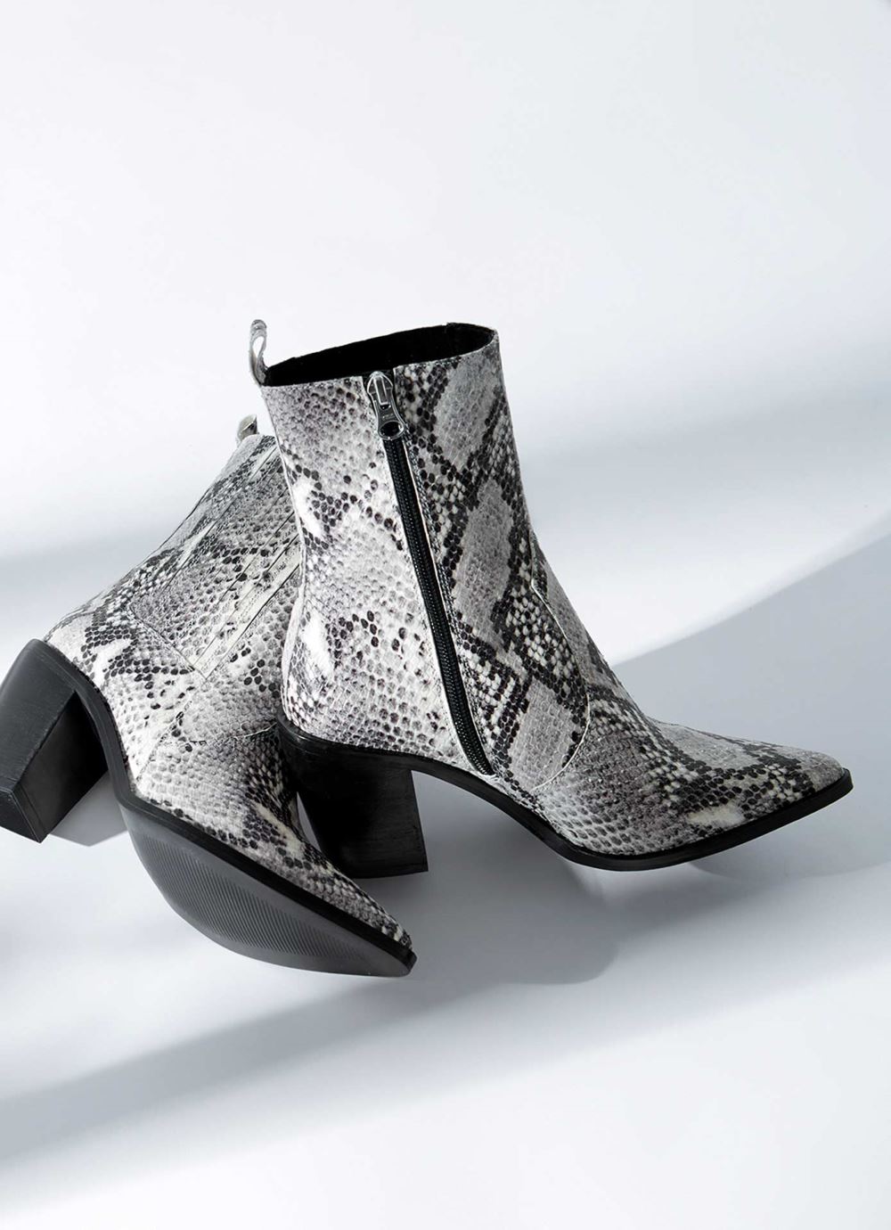 Willow Snake Leather Boots