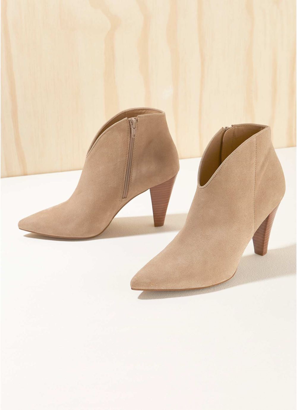 Finny Sand Suede Ankle Boots
