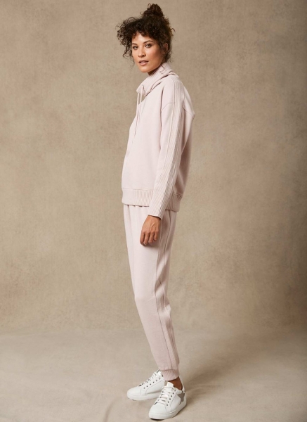 Pink Jersey Stripe Joggers