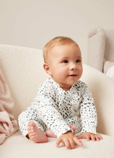 Animal Print Jersey Sleepsuit